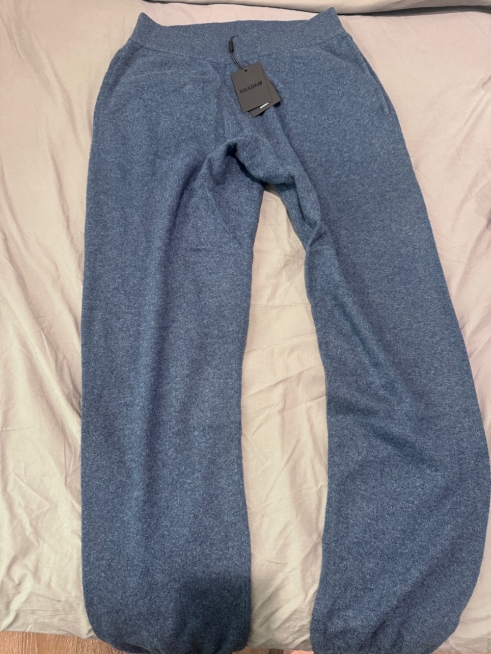 NAADAM Heathered Navy Blue Cashmere sweat pants